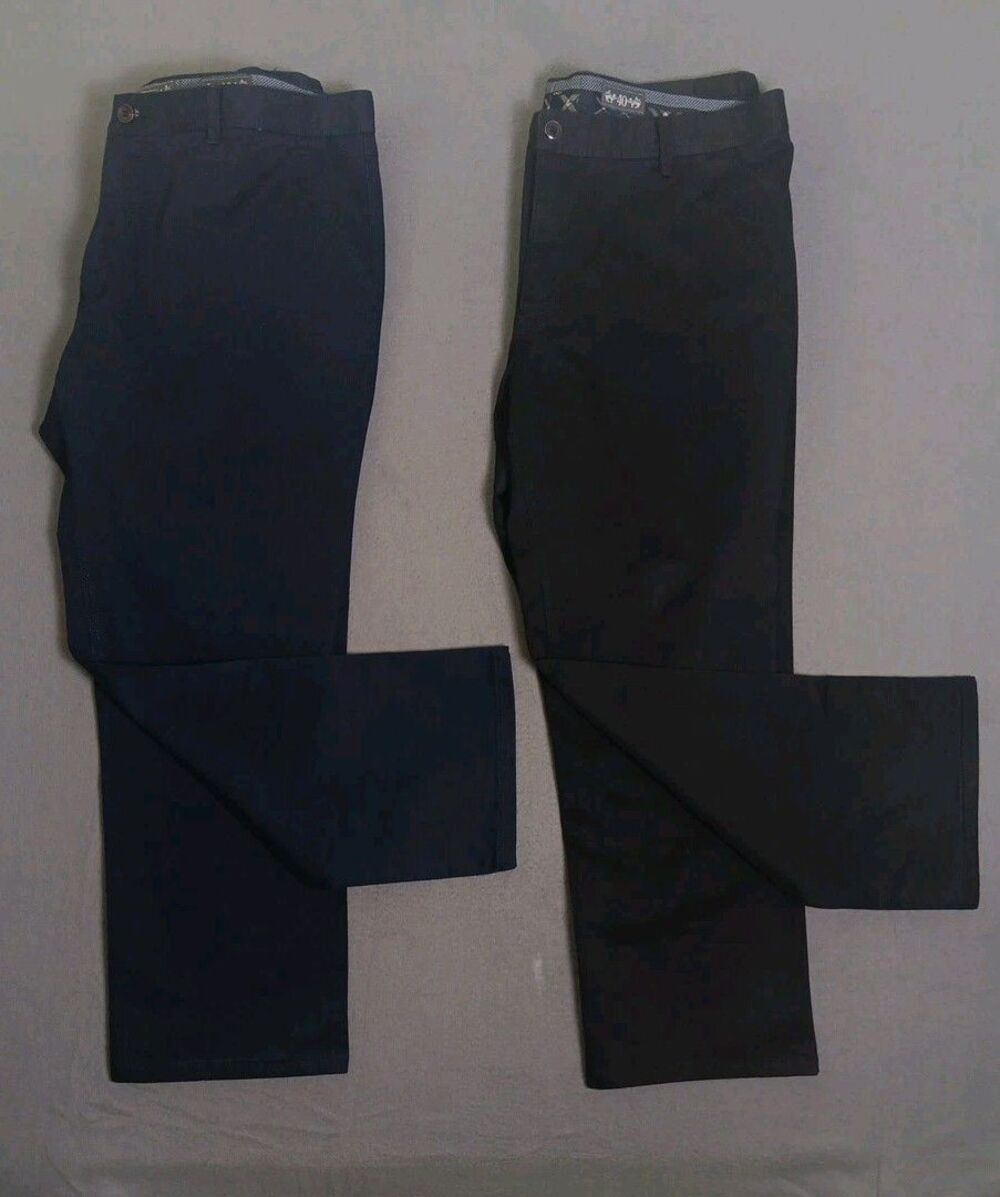 2 Pair of Enzo Denim Jeans Mens 40 X 29 Blue & Black NWOT Connors Series